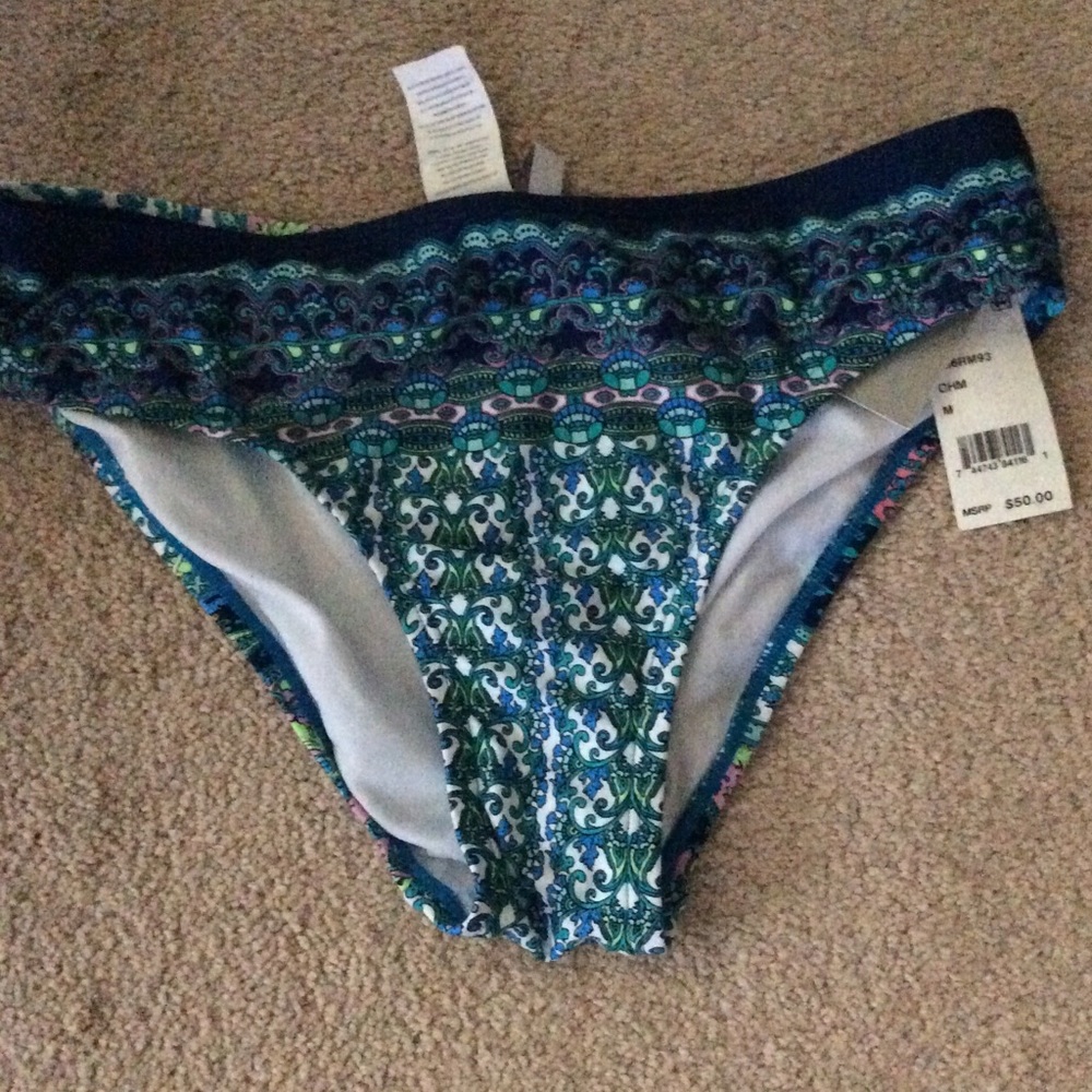 NWT REACTION Kenneth Cole Bikini Bottom, Sz M